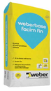 WEBERBASE FACIM FIN BLANC SAC DE 25KG Enduit d'interposition mince